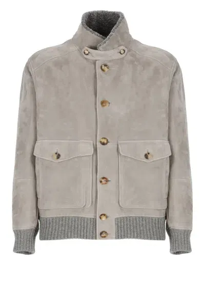 Brunello Cucinelli Coats Grey