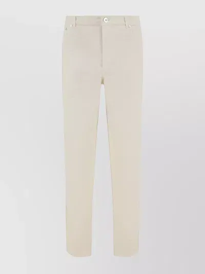 Brunello Cucinelli Dyed Pants In Off White