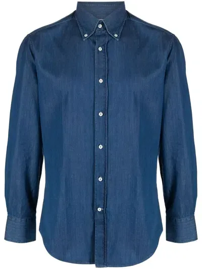 Brunello Cucinelli Klassisches Jeanshemd In Blue