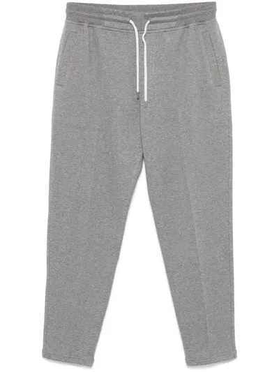 Brunello Cucinelli Drawstring Sweat Pants In Grey