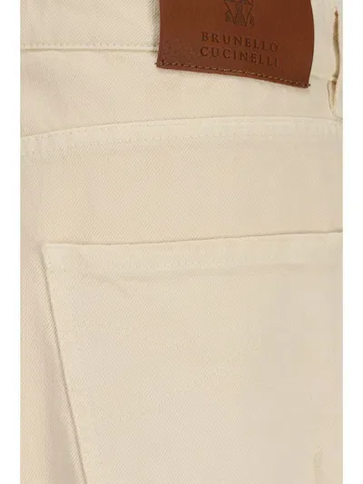 Brunello Cucinelli Jeans In White