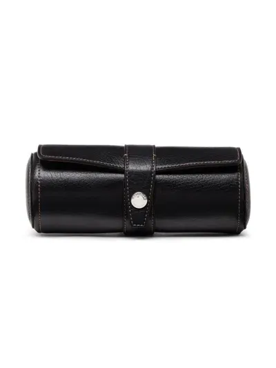 Brunello Cucinelli Calfskin Watch Case In Black