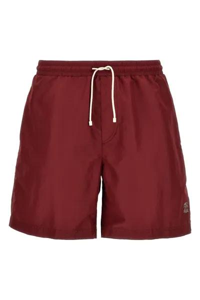 Brunello Cucinelli Swim Shorts In Red