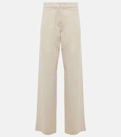 Brunello Cucinelli Mid-rise Straight Jeans In White