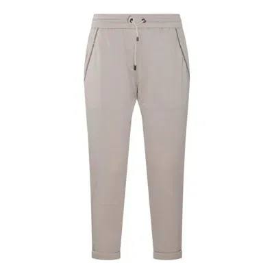 Brunello Cucinelli Monili Cropped In Grey