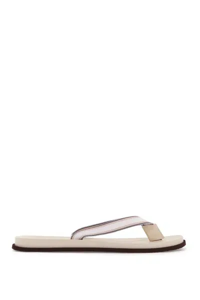 Brunello Cucinelli Flip-flops In White