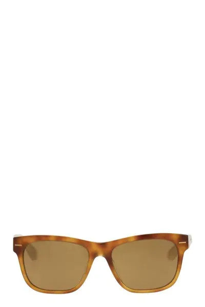 Brunello Cucinelli Sartorial Sunset Acetate Sunglasses In Brown