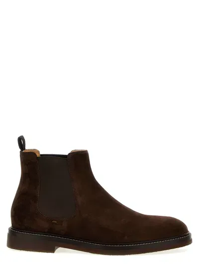 Brunello Cucinelli Suede Ankle Boots Boots, Ankle Boots In Brown