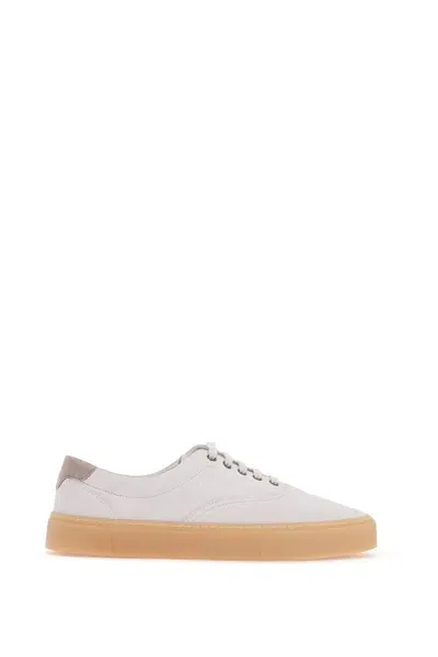 Brunello Cucinelli Suede Sneakers In White