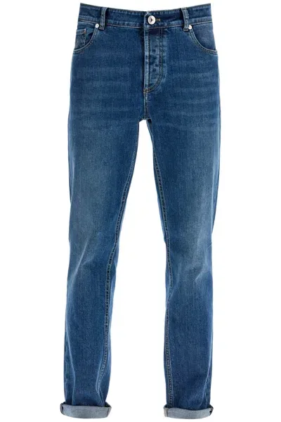 Brunello Cucinelli Traditional Fit Jeans In Blue