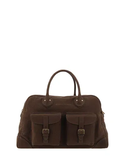 Brunello Cucinelli Travel Bag In Brown