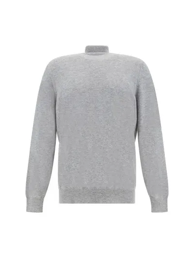 Brunello Cucinelli Turtleneck Sweater In Ciottolo