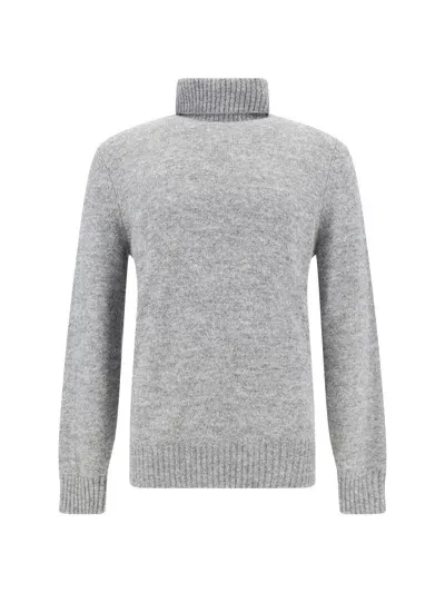 Brunello Cucinelli Turtleneck Sweater In Grey