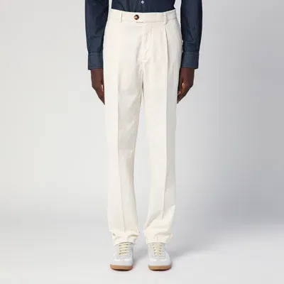 Brunello Cucinelli White Corduroy Trousers