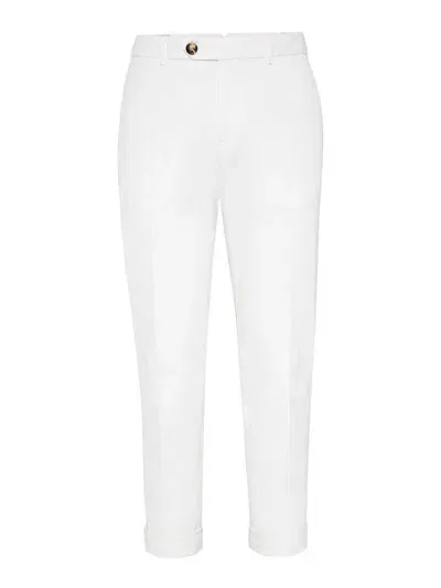 Brunello Cucinelli White Trousers