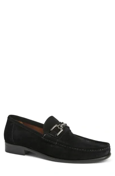 Bruno Magli Trieste Bit Loafer In Black Suede