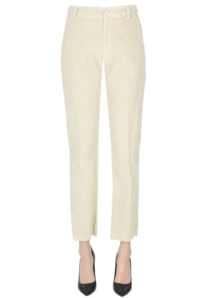 Bsbee Corduroy Trousers In Cream