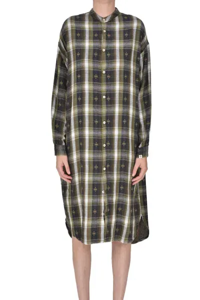 Bsbee Omack Shirt Dress In Olive Green