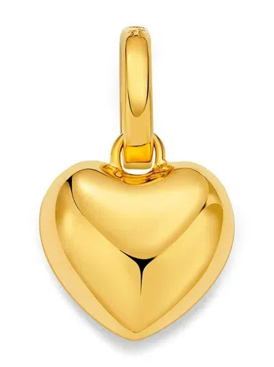 Buddha Mama 18kt Yellow Heart Pendant Charm In Gold