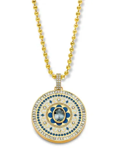 Buddha Mama 20kt Yellow Gold Mandala Pendant