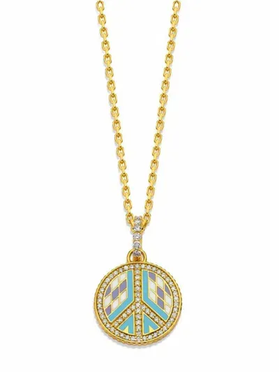 Buddha Mama 20kt Yellow Gold Peace Pendant