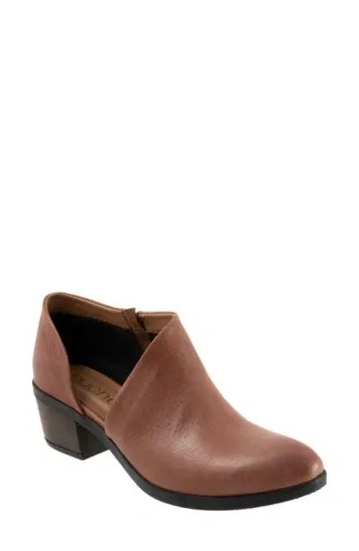 Bueno Caitlin Zip Bootie In Tobacco