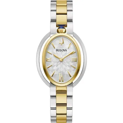 Bulova Classic Rubaiyat Watch, 28.8mm X 43.1mm In Silver/two-tone