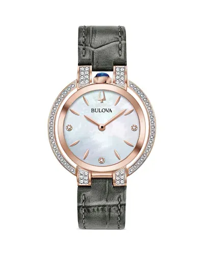 Bulova Classic Rubaiyat Watch, 35mm In White/gray