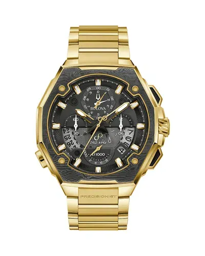 Bulova Luxury Series X Se Chronograph, 44.5mm X 47mm In Black/gold