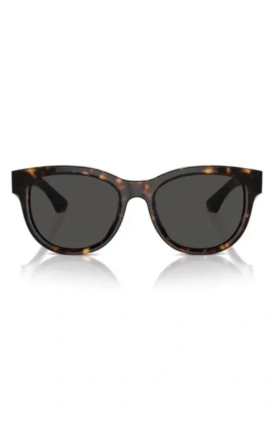 Burberry 54mm Round Sunglasses In Dark Havana