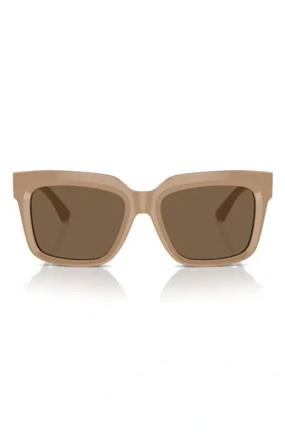 Burberry 54mm Square Sunglasses In Beige