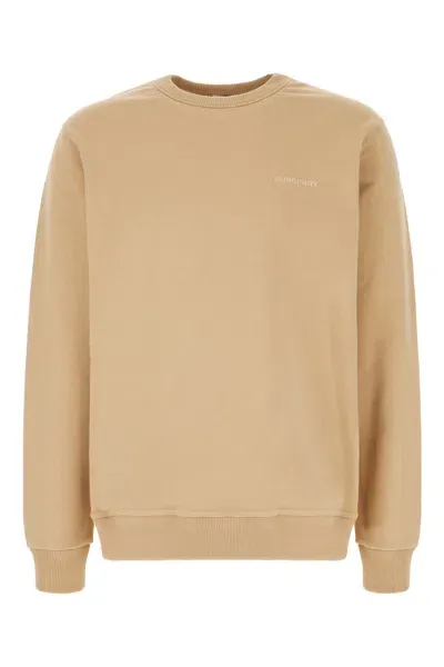 Burberry Beige Cotton Oversize Sweatshirt In A7405