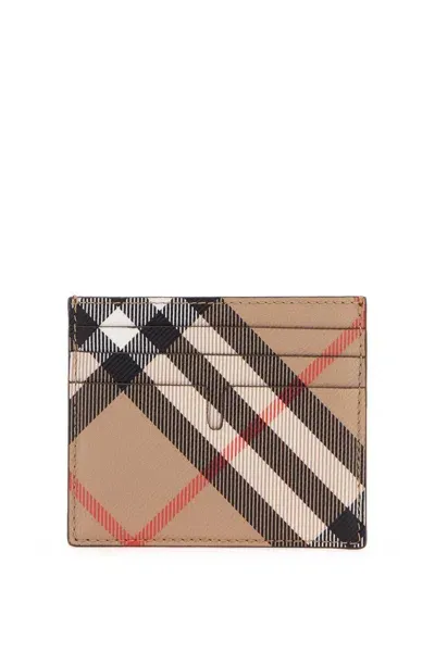 Burberry Card Holder Check In Neutral