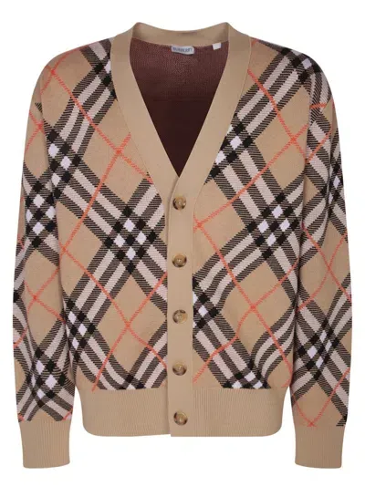 Burberry Cardigans In Beige