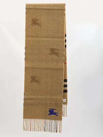 Burberry Cashmere Reversible Scarf In Beige