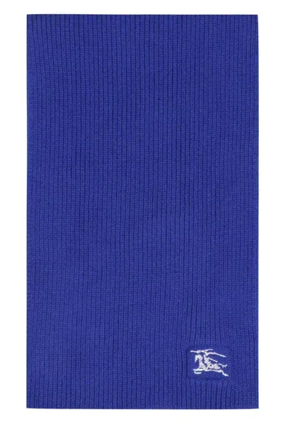 Burberry Cashmere Scarf In Blue