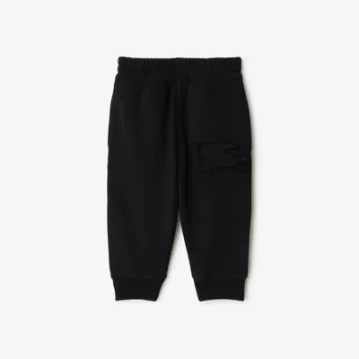 Burberry Kids'  Childrens Ekd Cotton Jogging Pants In Black