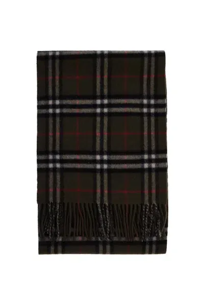 Burberry Ered Scarf In Cashmere In Black