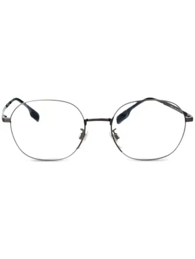 Burberry Eyewear Round-frame Glasses In 银色