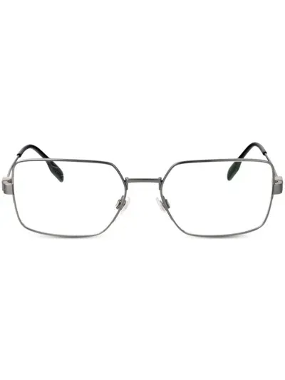 Burberry Eyewear Square-frame Glasses In 银色