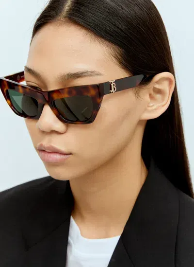 Burberry Havana Cat-eye Sunglasses In Brown