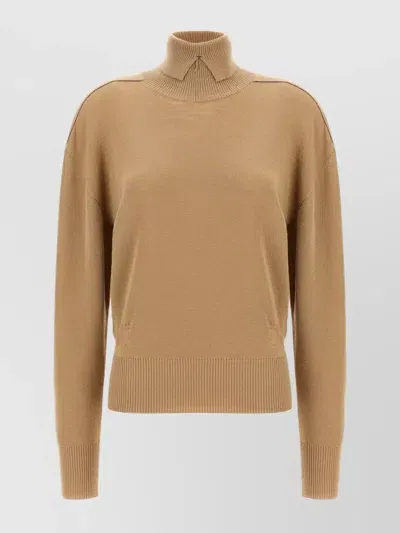 Burberry Turtle-neck Sweater In Cream