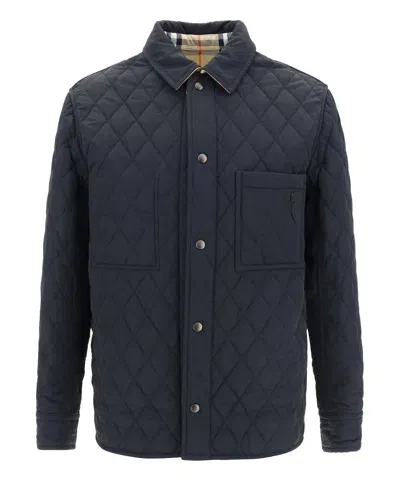 Burberry Jacket In Blue