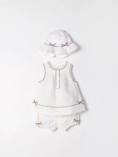 Burberry Babies' Jumpsuit  Kids Kids Color White