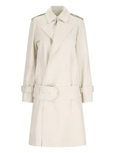 Burberry Medium Silk Blend Trench Coat