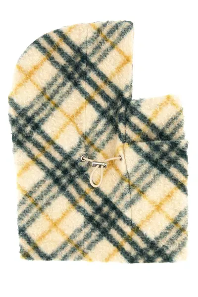 Burberry Mh Fleece Check Snood-m/l Nd  Male,female In Neutral