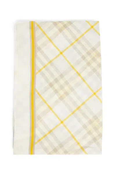 Burberry Scarves In Yellow