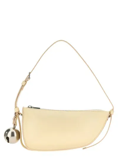 Burberry 'shield' Mini Shoulder Bag In White