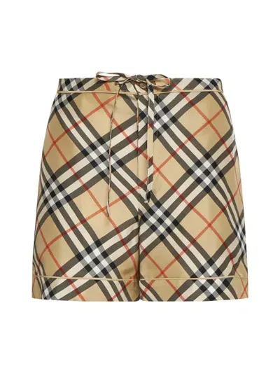 Burberry Shorts In Sand Ip Check