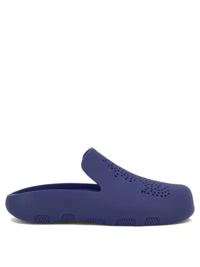 Burberry Men's "stingray" Clogs Loafer In Blue